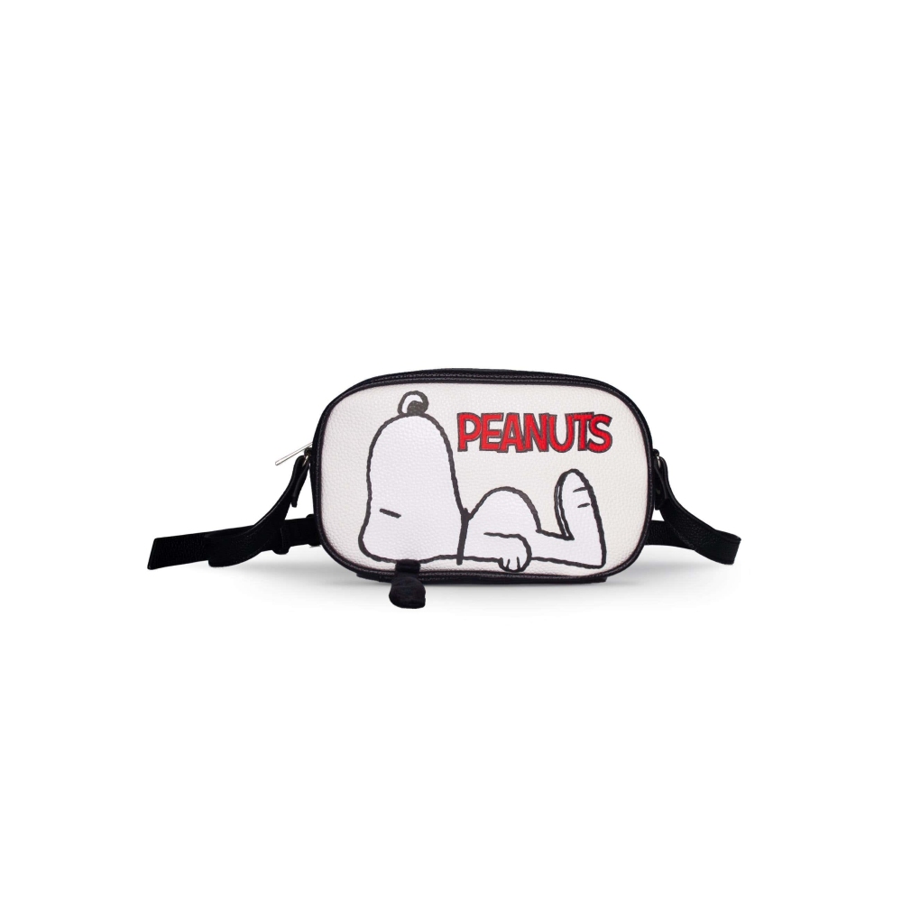 Peanuts - Laid Down Crossbody tas - Wit/Zwart